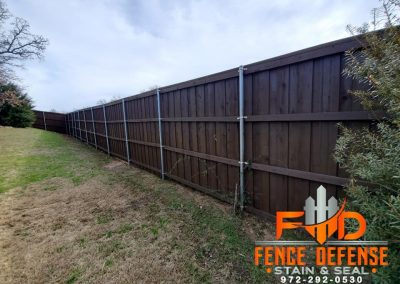 HOA Dark Fence Staining