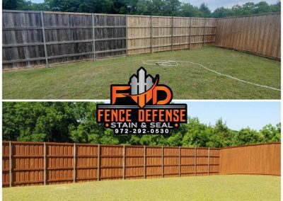 Board on Board Fence Transformation Before and After
