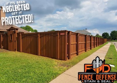 Board Over Board Fence Staining Plano