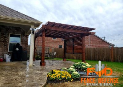 Cedar Arbor Staining in Plano