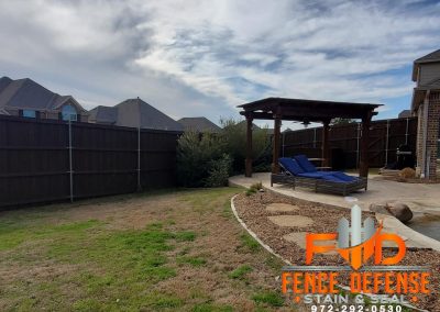 Dark Fence Staining and Pergola Staining