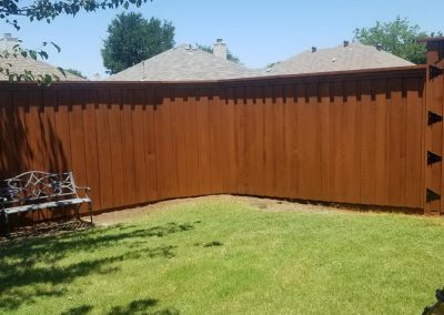 Fence Staining Board on Board