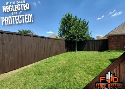 Fence Staining Project in Garland, TX