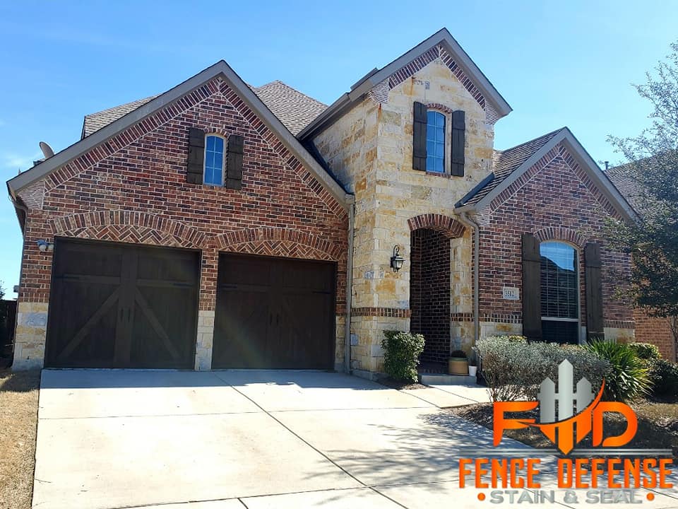 Garage Door Staining Service in Frisco