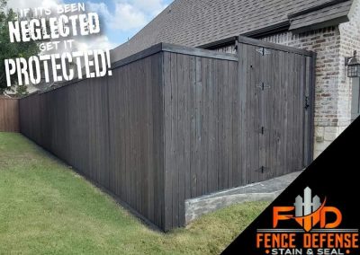 Gray Stained Fence Frisco