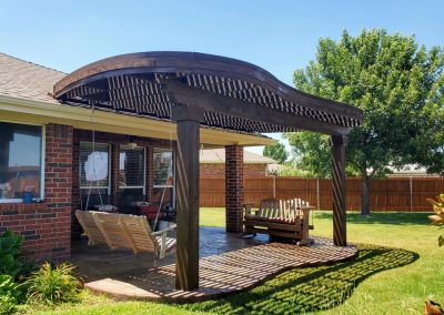 Patio Arbor Staining