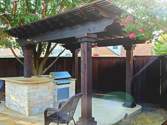 Pergola and Arbor Staining Service Plano TX