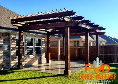 Pergola Staining Frisco Texas