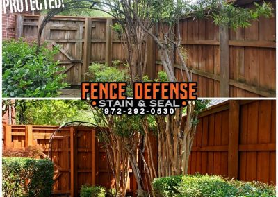 Pro Fence Staining Before and After