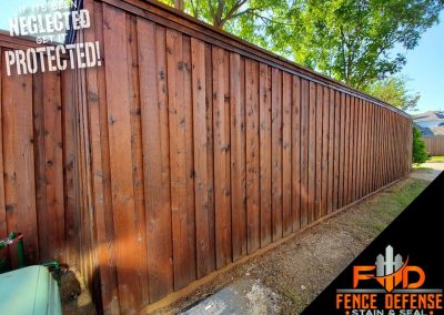 Professional Stained Cedar Fence