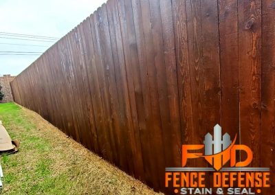 Professional Stained Wooden Fence