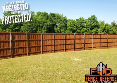 Restaining Fence Project