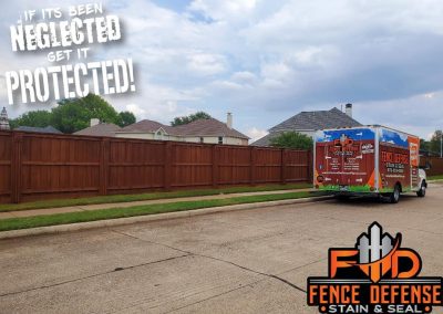 Side By Side Fence Staining Service