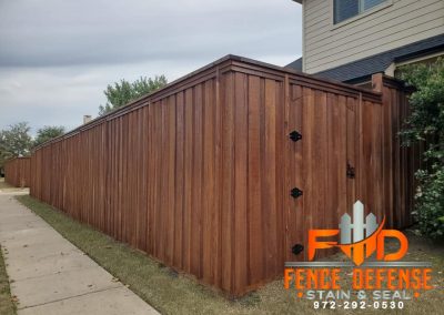 Stained Wood Fences by Fence Defense Plano