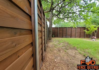 Horizontal Fence Staining Service Frisco, Texas
