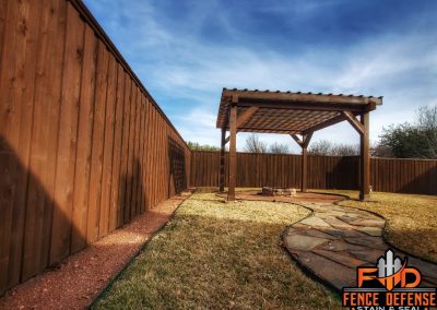 Pergola Staining Frisco Texas