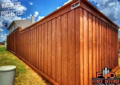 8 Foot Fence Staining Auburn Semi Solid