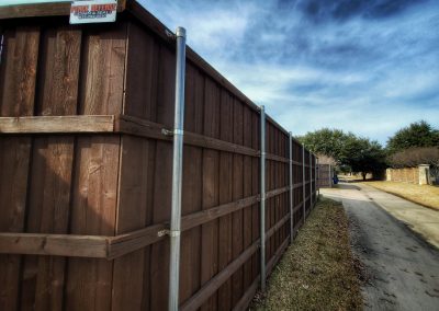 8 Foot Fence Staining Frisco Texas Chocolate Semi Solid