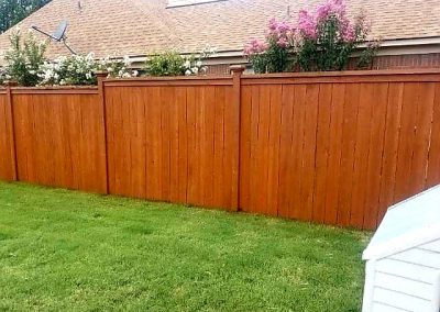 Auburn Semi Solid Stain Fence and Gate