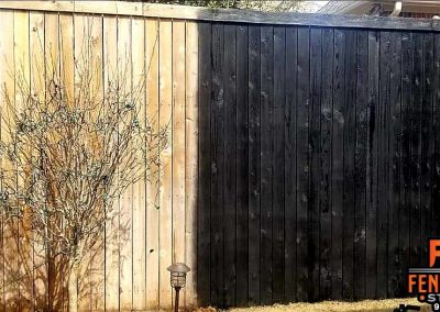 Black Semi Solid Fence Staining in Frisco