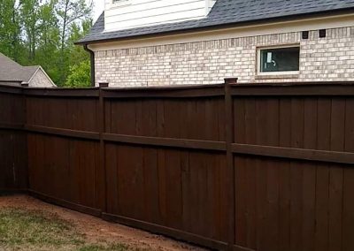 Board on Board Fence Staining Frisco Chocolate Semi Solid