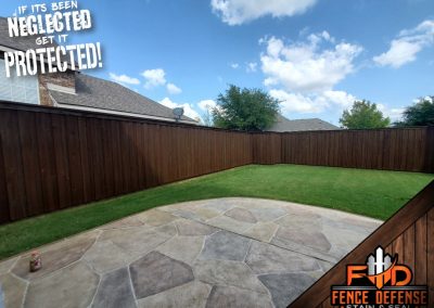 Chocolate Semi Solid Fence Staining Frisco