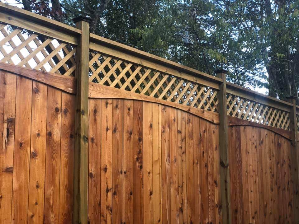 fence staining brentwood