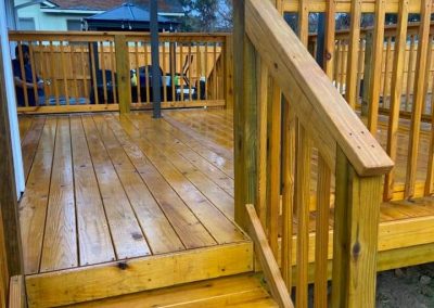 Deck Patio Staining Frisco Texas Honey Tone Transparent