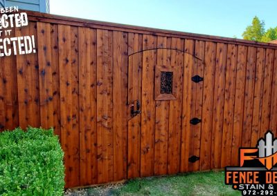 Pecan Semi Transparent Fence Stain in Plano Texas