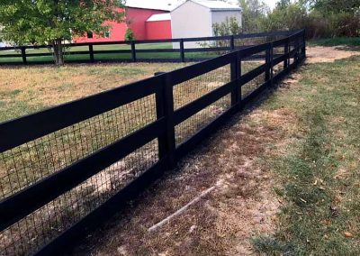 Semi Solid Black Fence Staining Frisco