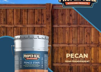 Proper Seal Semi-Transparent Fence Stain Pecan